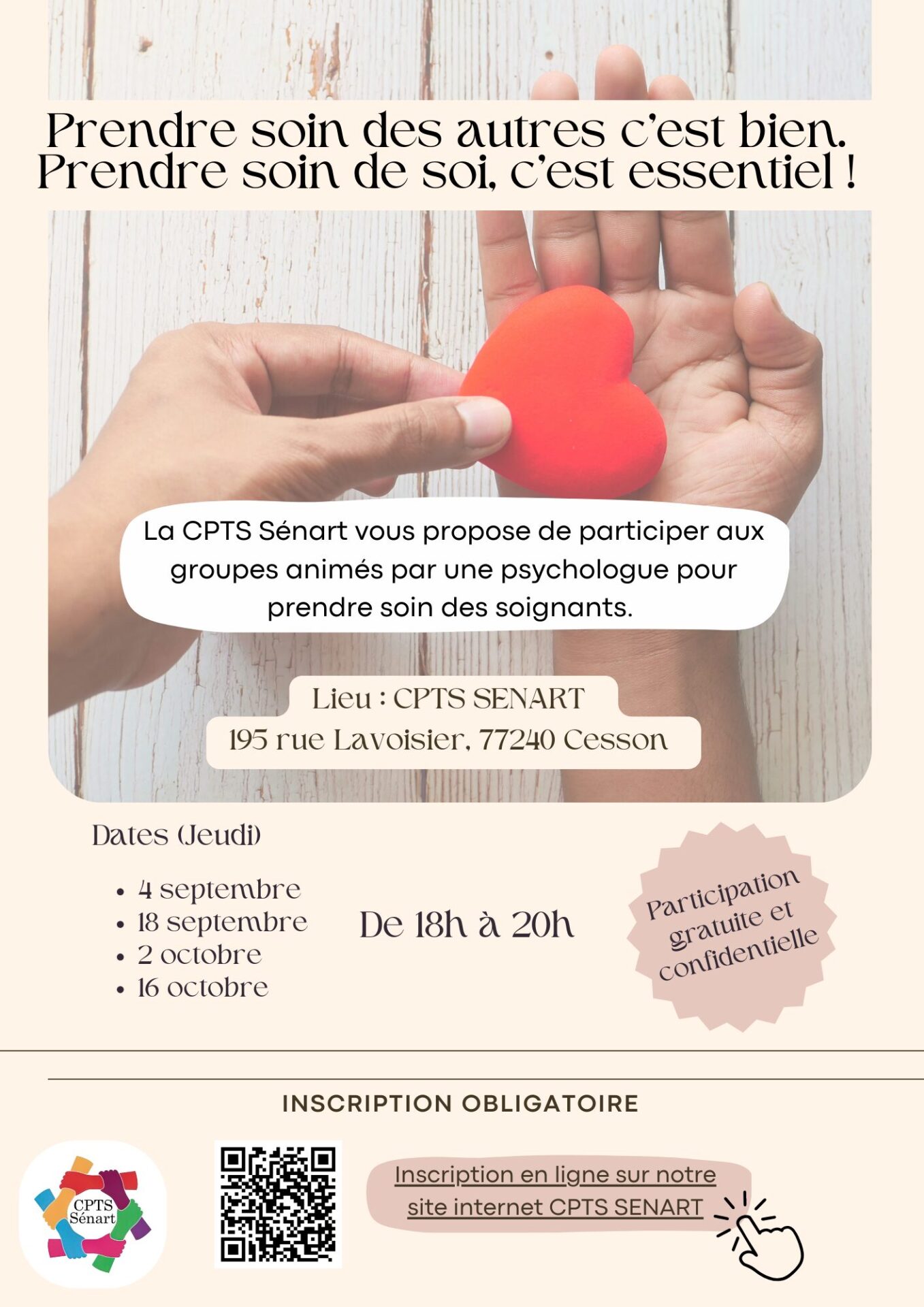 Prendre soin des autres, c’est bien. Prendre soin de soi, c’est essentiel !