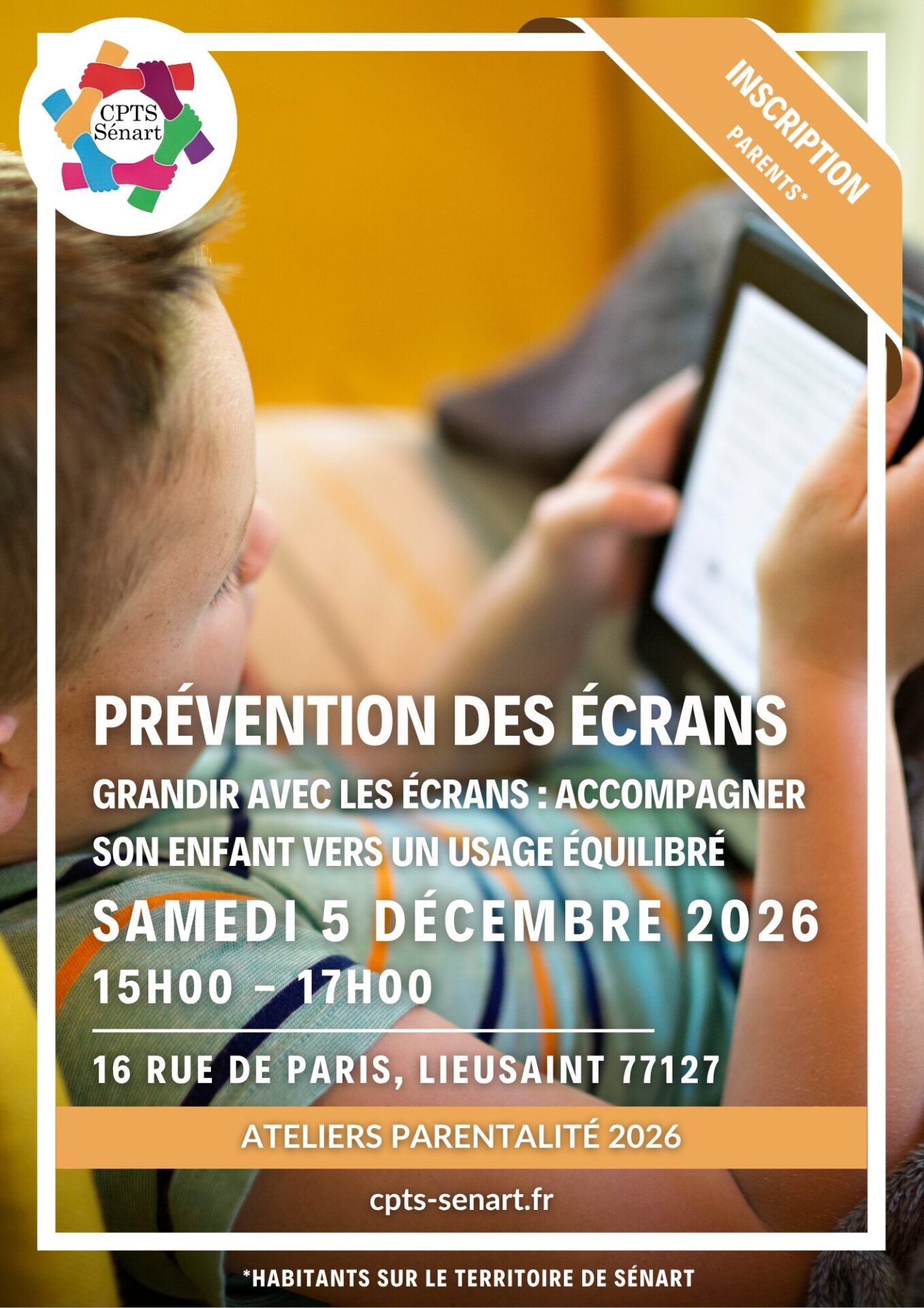 Ateliers parentalité - Prévention des usages des écrans au sein de la famille